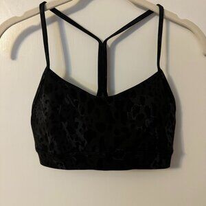 Lululemon Flow Y Bra Nulu  - Cheetah Camo - Size 6